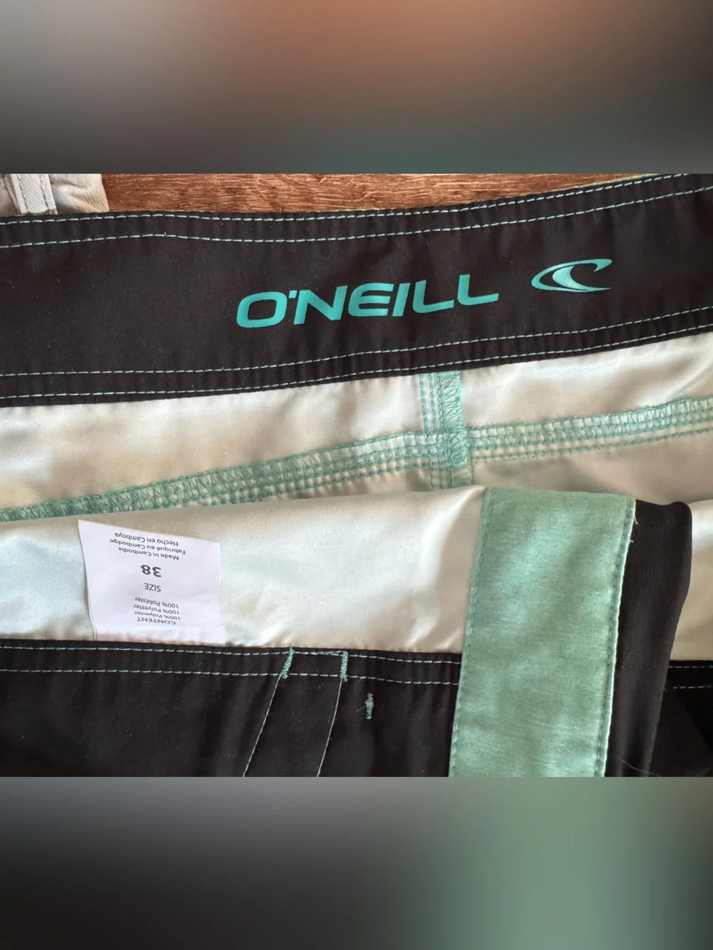 Mens Hybrid Shorts Bundle - O'Neill Mint Green & Hurley Tan - Size 38